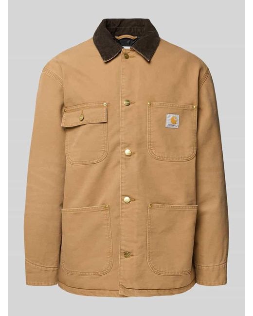 Carhartt Regular Fit Jacke mit Umlegekragen Modell 'Chore' in Brown für Herren