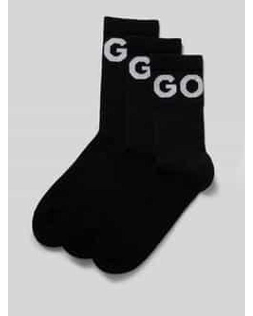 HUGO Sokken Met Statementprint in het Black voor heren