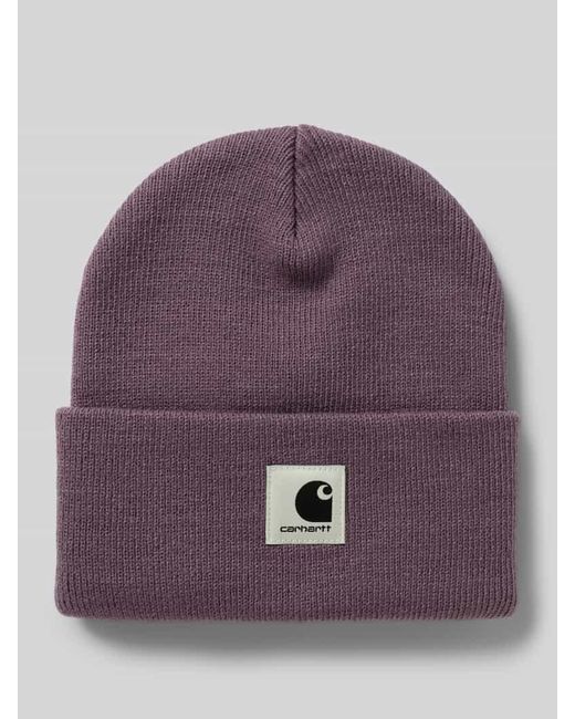 Carhartt Beanie mit Label-Patch Modell 'Ashley' in Purple für Herren