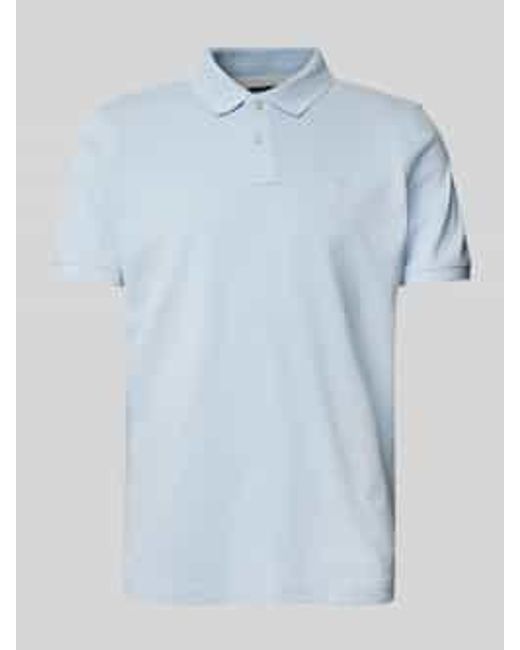 Mcneal Regular Fit Poloshirt Met Knoopsluiting En Labelstitching in het Blue voor heren