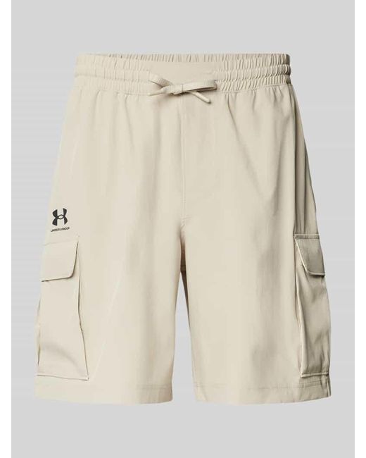 Under Armour Regular Fit Shorts mit elastischem Bund in Natural für Herren