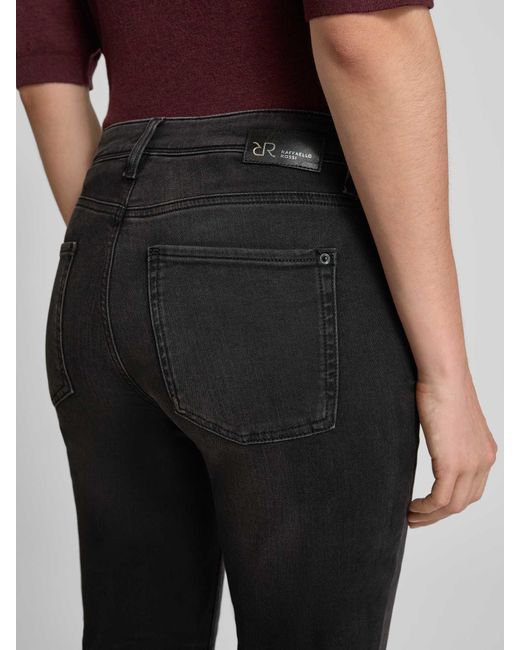 RAFFAELLO ROSSI Regular Fit Jeans Met 5-Pocketmodel, Model 'Vic 6/8' in het Black