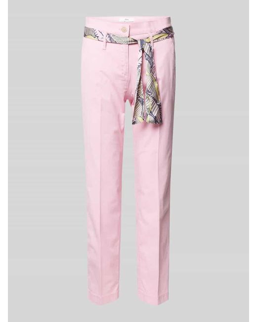 Brax Pink Slim Fit Hose mit verkürztem Schnitt Modell 'Style. Mel'