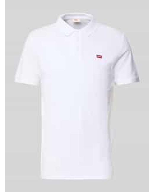 Levi's Poloshirt Met Labelstitching in het White voor heren
