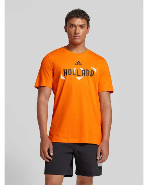 Adidas T-Shirt "HOLLAND" in Orange für Herren