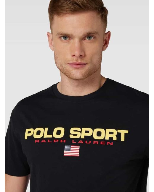 Polo Ralph Lauren T-Shirt mit Label-Print in Black für Herren
