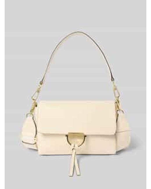 Abro⁺ Handtas Met Labeldetail, Model 'Temi' in het Natural