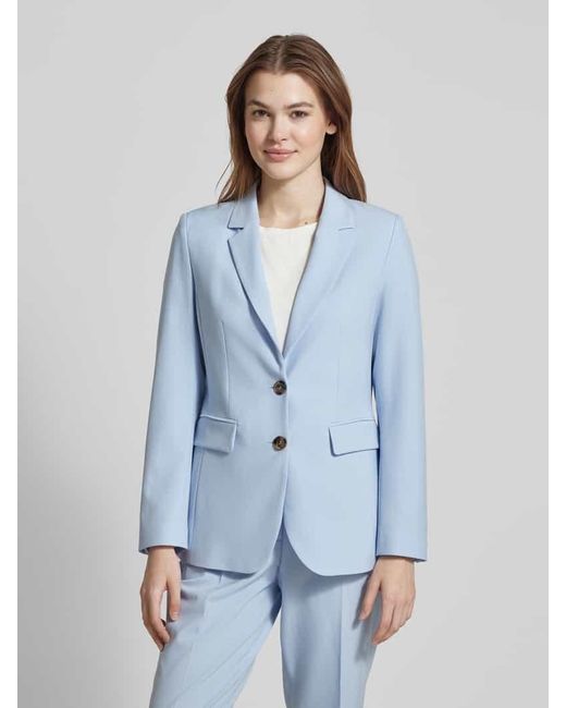 MORE&MORE Blue Blazer Mit Reverskragen