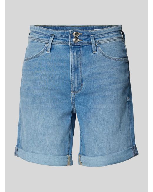 S.oliver Korte Regular Fit Jeans Met Riemlussen in het Blue
