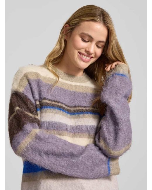Jake*s Gray Strickpullover mit überschnittenen Schultern