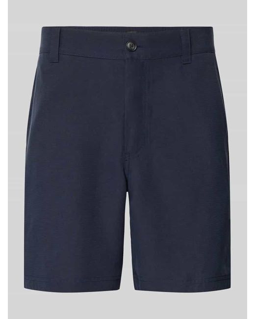 Boss Tapered Bermudas aus Lyocell-Mix Modell 'SANDREW-5' in Blue für Herren