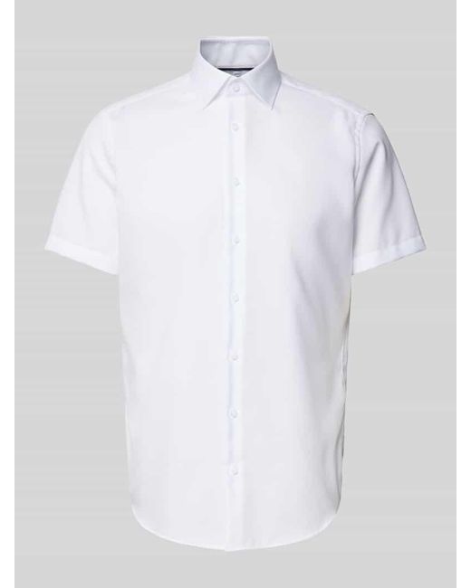 Christian Berg Men Regular Fit Business-Hemd mit 1/2-Arm in White für Herren