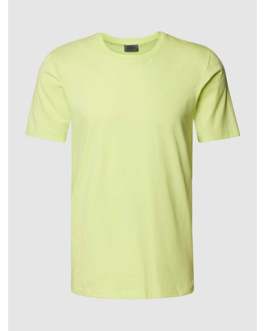 Hanro T-shirt Met Ronde Hals in het Yellow voor heren