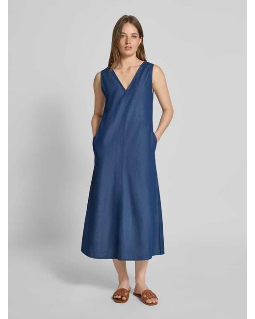 Marc O' Polo Blue Ausgestelltes Jeanskleid aus Baumwoll-Lyocell-Mix