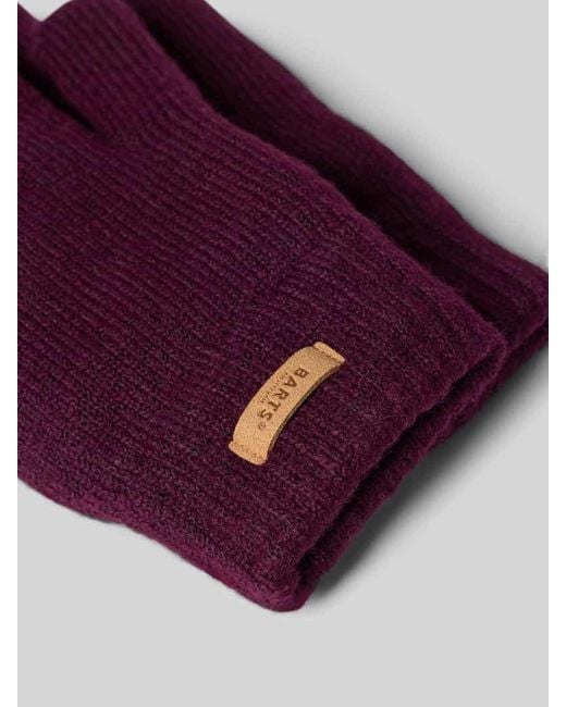Barts Purple Handschuhe mit Label-Patch Modell 'Witzia'