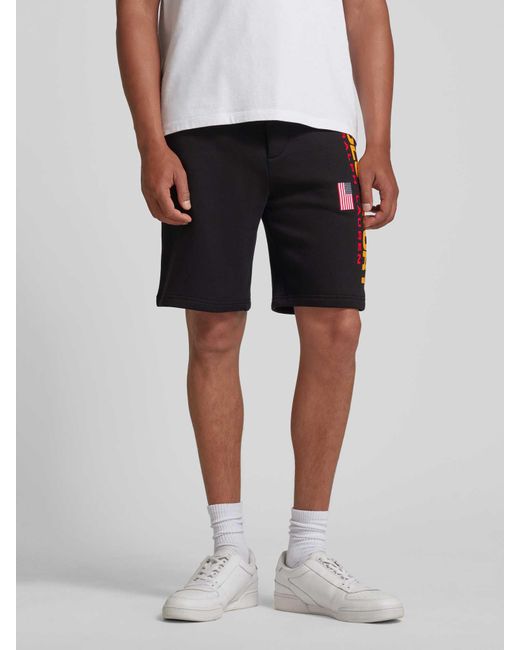 Polo Ralph Lauren Shorts mit Label-Print und elastischem Bund in Black für Herren