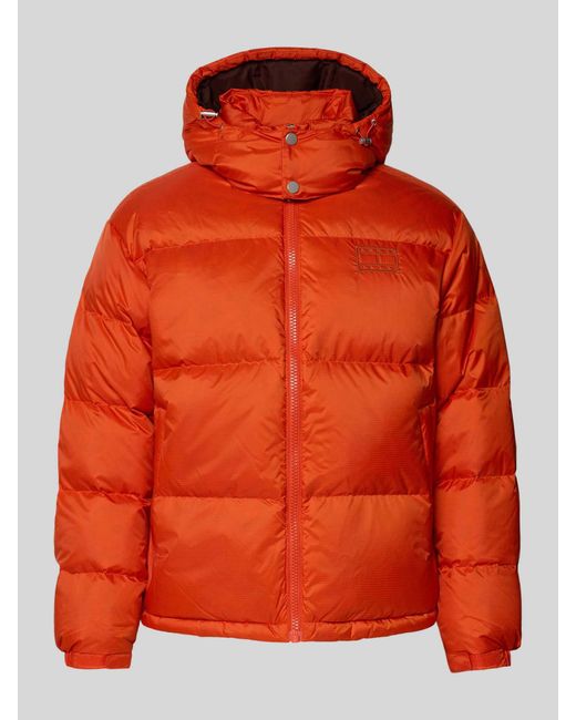 Tommy Hilfiger Regular Fit Gewatteerd Jack Met Vulling Van Dons En Veren, Model 'Alaska' in het Orange voor heren