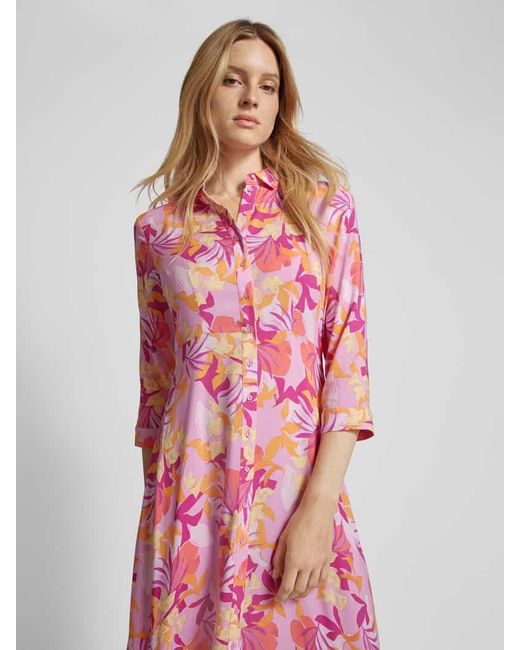 Y.A.S Pink Hemdblusenkleid mit durchgehender Knopfleiste Modell 'SAVANNA'