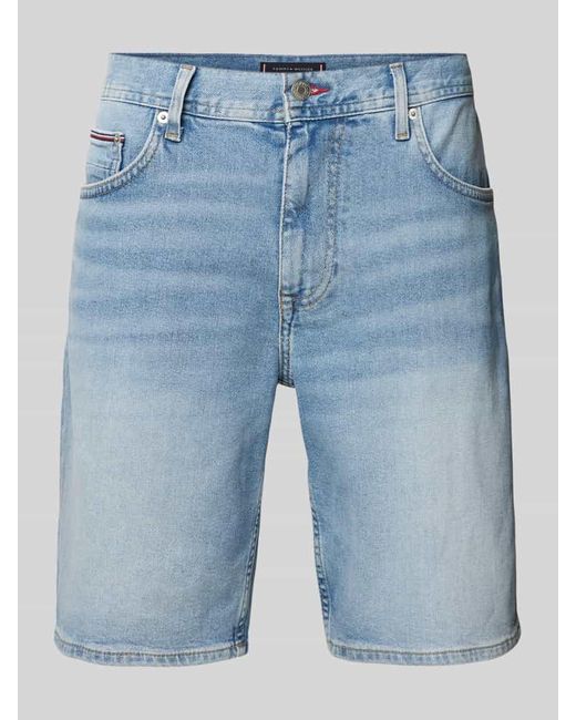Tommy Hilfiger Regular Fit Jeansshorts im 5-Pocket-Design Modell 'BROOKLYN' in Blue für Herren