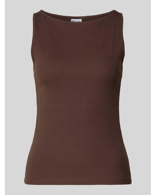 Pieces Tanktops in het Brown