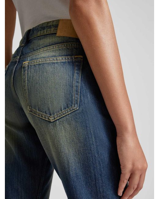 Weekday Straight Fit Jeans im Used-Look Modell 'Arrow' in Blue für Herren