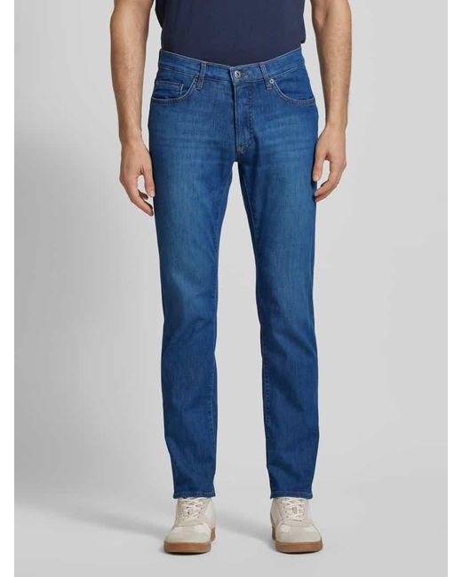 Brax Regular Fit Jeans im 5-Pocket-Design Modell 'Chuck' in Blue für Herren