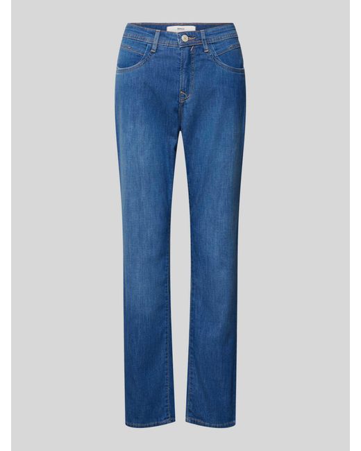 Brax Blue Straight Leg Jeans mit Eingrifftaschen Modell 'STYLE.CAROLA'
