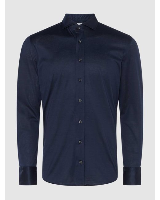 Baldessarini Regular Fit Business-Hemd aus Jersey Modell 'Huge' in Blue für Herren