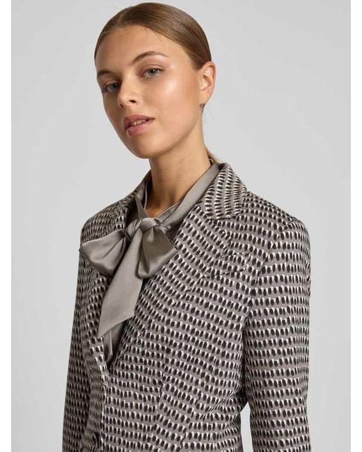 Marc Cain Gray Slim Fit Blazer mit Reverskragen