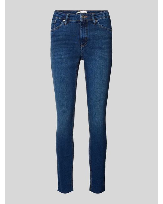 Mango Blue Slim Fit Jeans im 5-Pocket-Design Modell 'ISA'