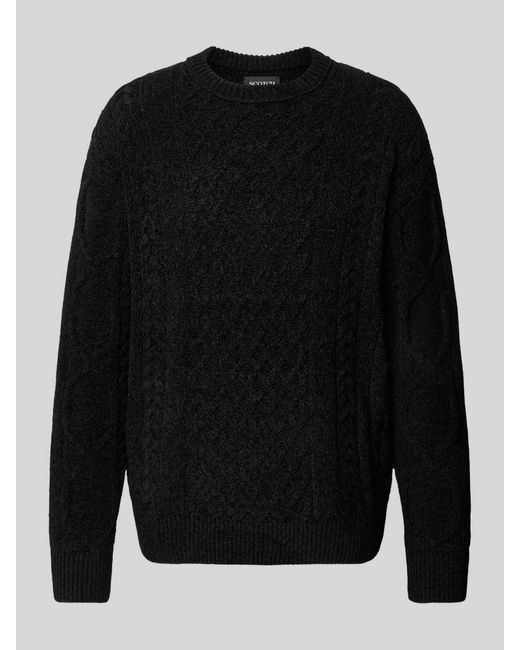 Scotch & Soda Gebreide Pullover Met Ronde Hals in het Black voor heren