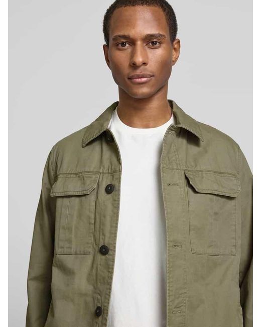 S.oliver Regular Fit Jacke im Utility-Look in Green für Herren
