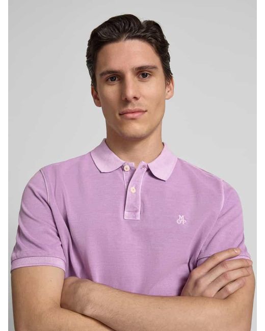 Marc O' Polo Regular Fit Poloshirt aus reiner Baumwolle in Pink für Herren