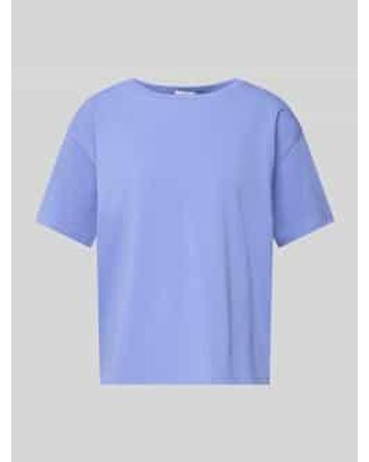 American Vintage Loose Fit T-Shirt Van 100% Katoen Model 'Valley' in het Blue