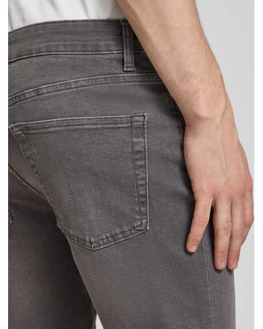 Only & Sons Regular Fit Bermuda Van Katoenmix Met Viscose-Aandeel Model 'Ply' in het Gray voor heren