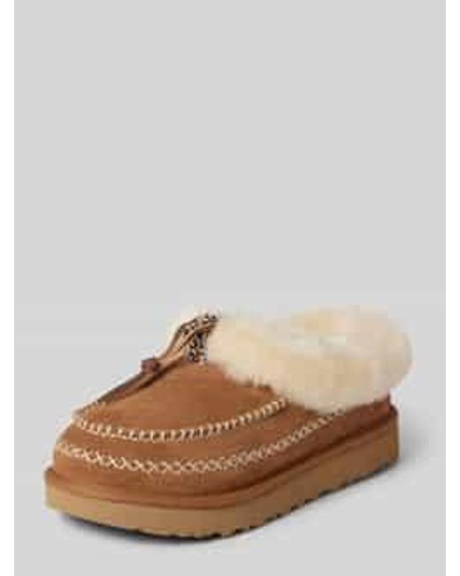 Ugg Slippers Met Imitatiebont Model 'tasman Alpine' in het Brown voor heren