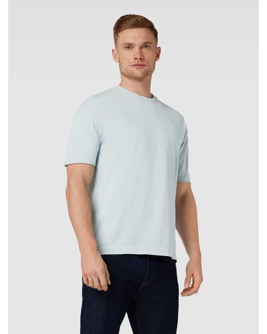 Drykorn T-Shirt mit Rundhalsausschnitt Modell 'EROS' in Blue für Herren
