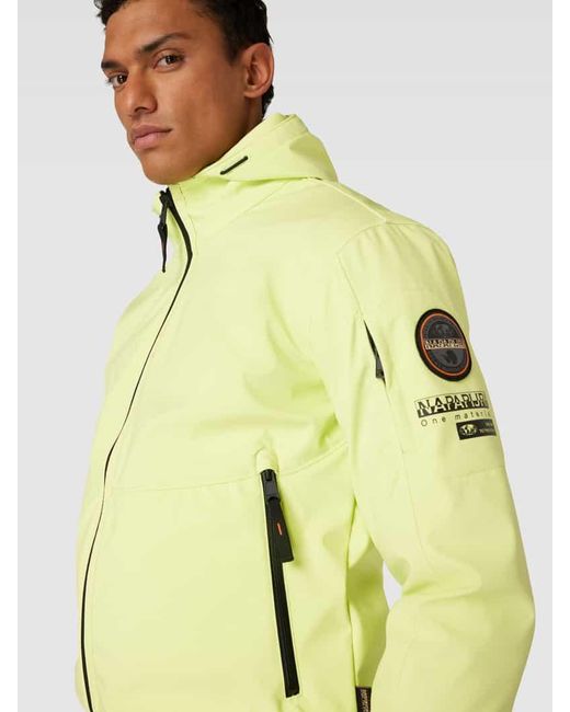 Napapijri Funktionsjacke mit Reißverschlusstaschen Modell 'MELVILLE' in Yellow für Herren