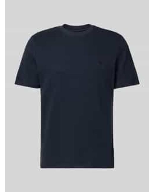 Blend T-Shirt Met Labeldetail Model 'Fillip' in het Blue voor heren