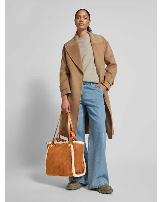 Coccinelle Brown Shopper Mit Label-Applikation Modell 'Oliver'