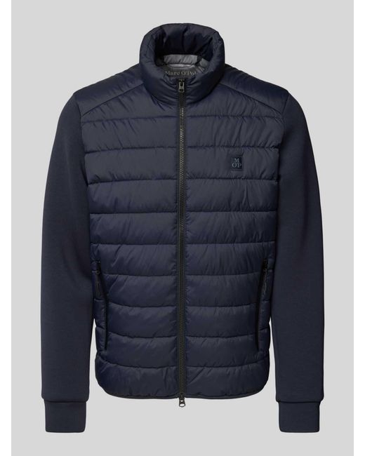 Marc O' Polo Regular Fit Gewatteerd Jack Met Zachte Mouwen Van Scuba in het Blue voor heren