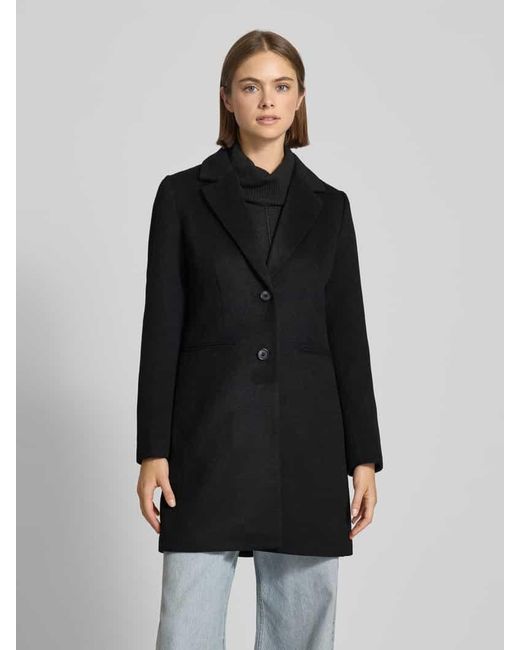 Tom Tailor Black Slim Fit Mantel mit Woll-Anteil