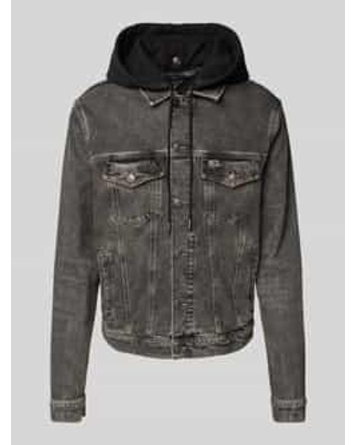 Tommy Hilfiger Regular Fit Jeansjack Met Labelstitching, Model 'Ryan' in het Gray voor heren