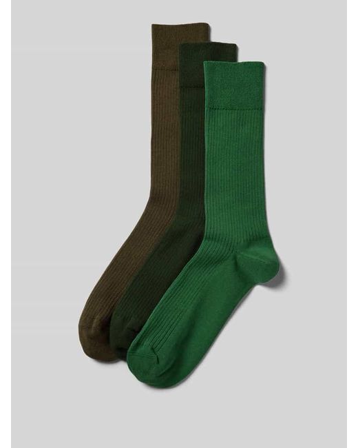 DillySocks Socken mit Strukturmuster im 3er-Pack in Green für Herren