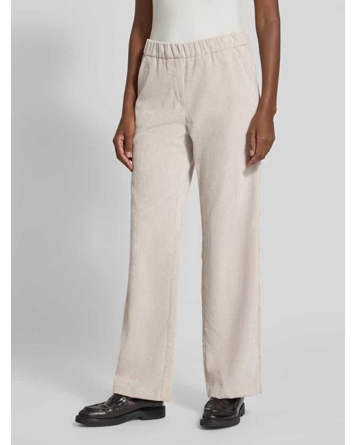 M·a·c White Stoffhose mit französischen Eingrifftaschen Modell 'Chiara'