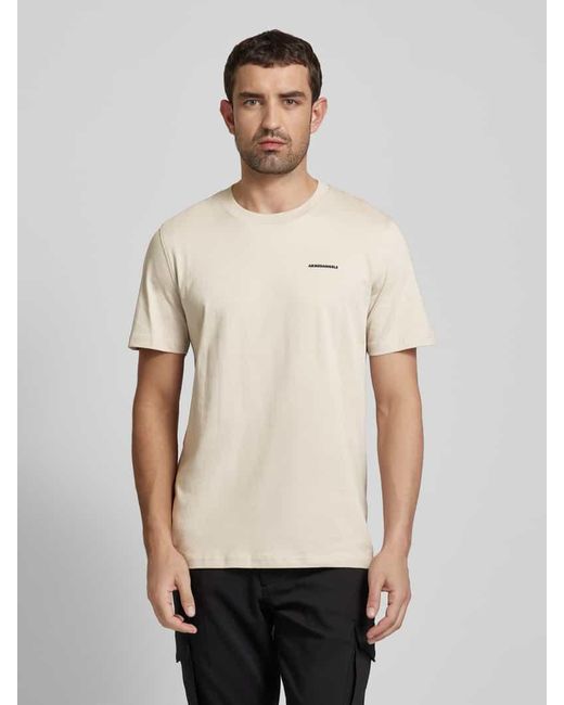 ARMEDANGELS T-Shirt mit Label-Detail Modell 'MAASO' in Natural für Herren