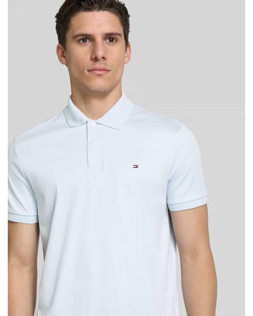 Tommy Hilfiger Regular Fit Poloshirt aus reiner Baumwolle in White für Herren