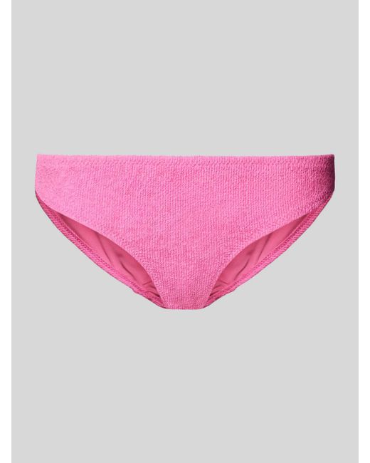 Jake*s Pink Bikini-Slip mit Strukturmuster