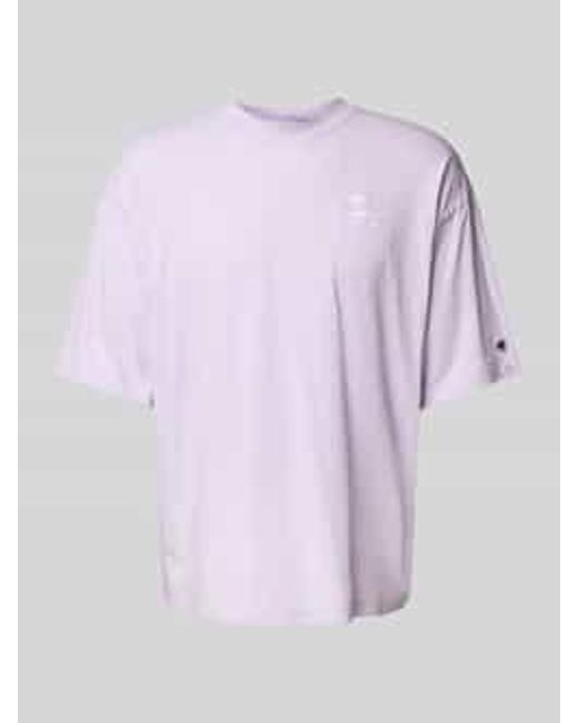 Champion Relaxed Fit T-shirt Met Labelstitching in het Purple voor heren