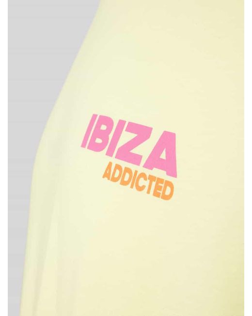 Mc2 Saint Barth T-Shirt mit Statement-Print in Yellow für Herren